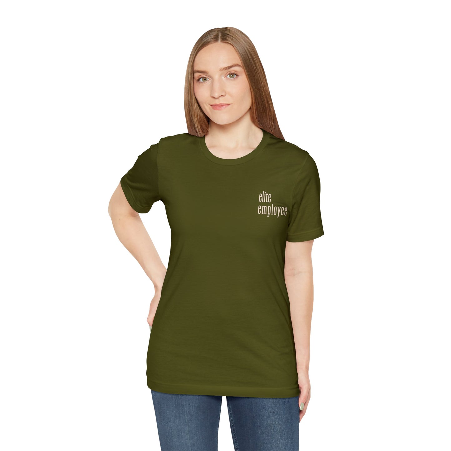 Elite Employee: Viral CEO Quote Women's Jersey Short Sleeve Tee