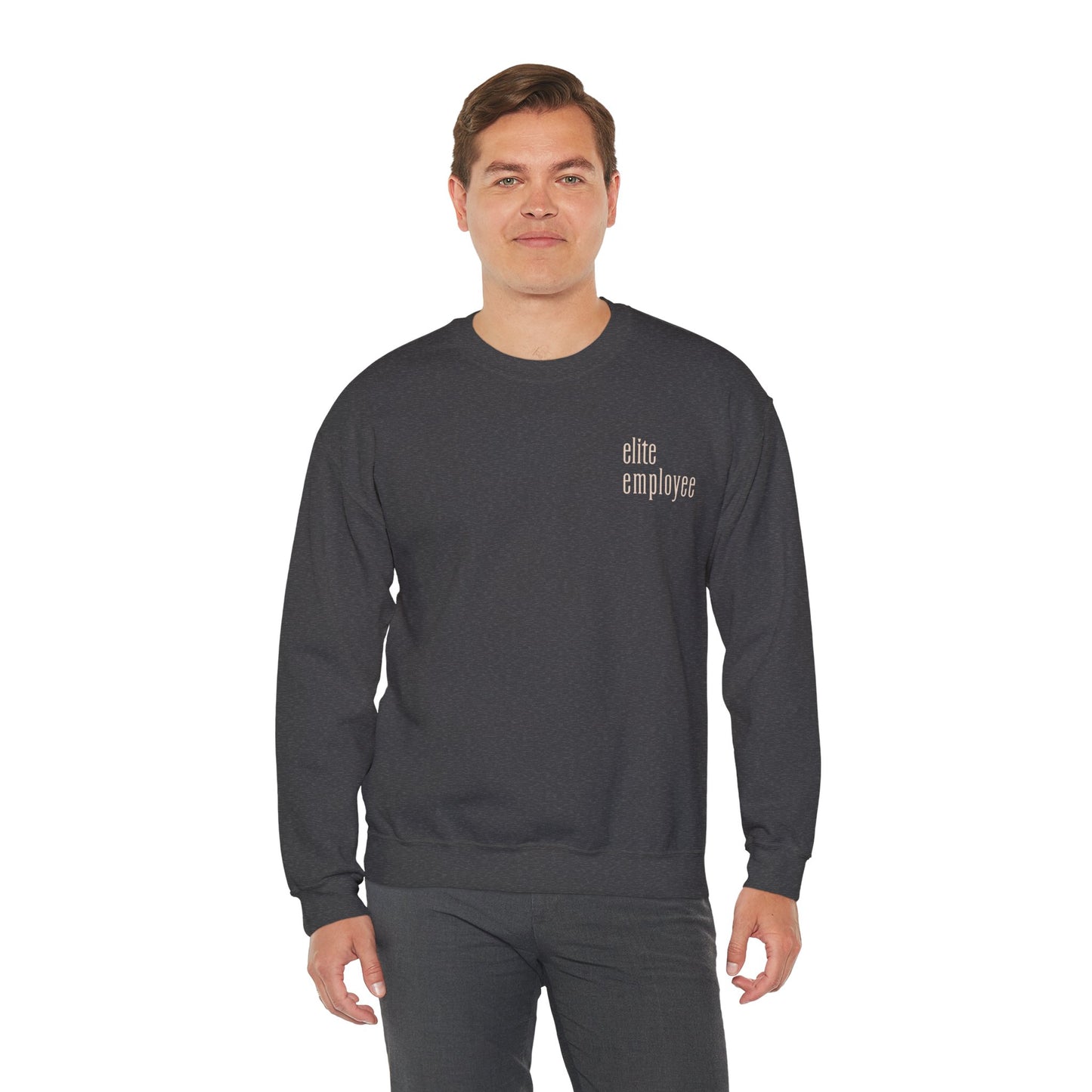 Elite Employee: Viral CEO Quote Unisex Heavy Blend™ Crewneck Sweatshirt